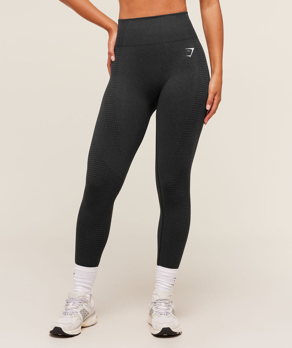 Vital Regular Leggings - Black Marl — imagem 1
