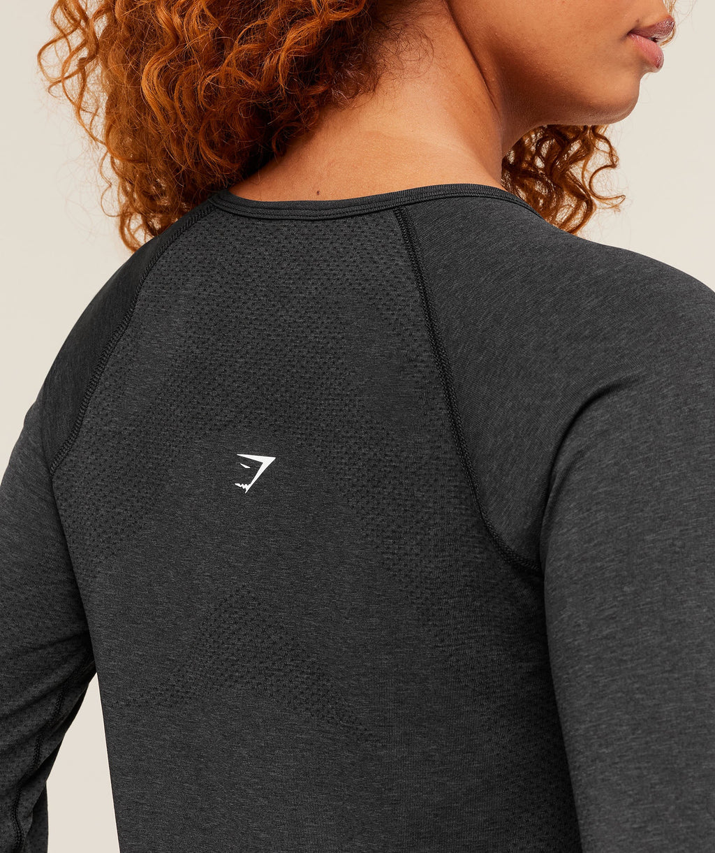 Vital Seamless Light Long Sleeve Top - Black Marl — imagem 6