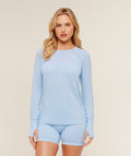 Vital Seamless Light Long Sleeve Top - Chilled Blue — imagem 1