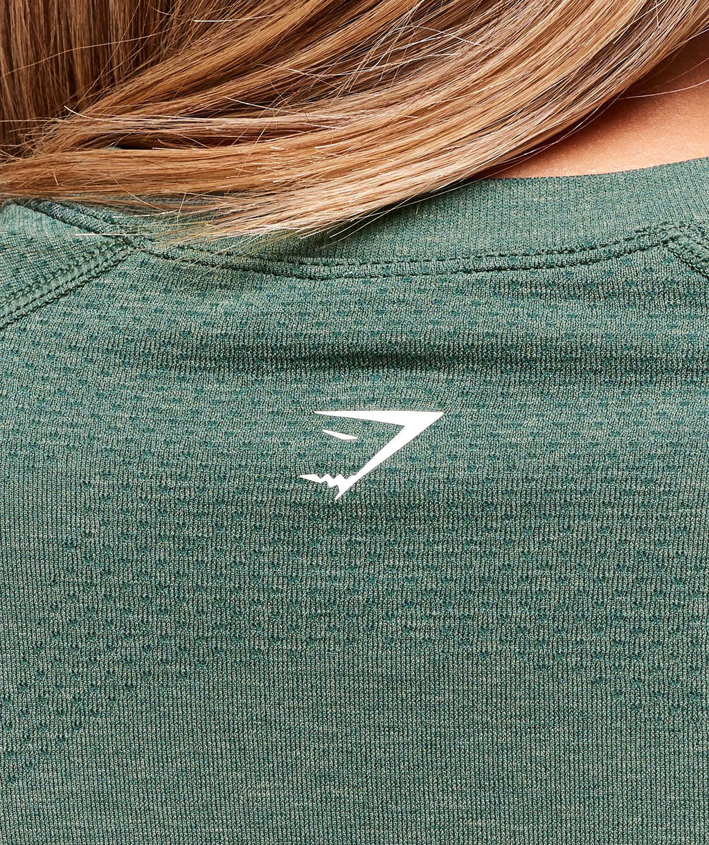 Vital Seamless 2.0 Light T-Shirt - Obsidian Green Marl — imagem 6