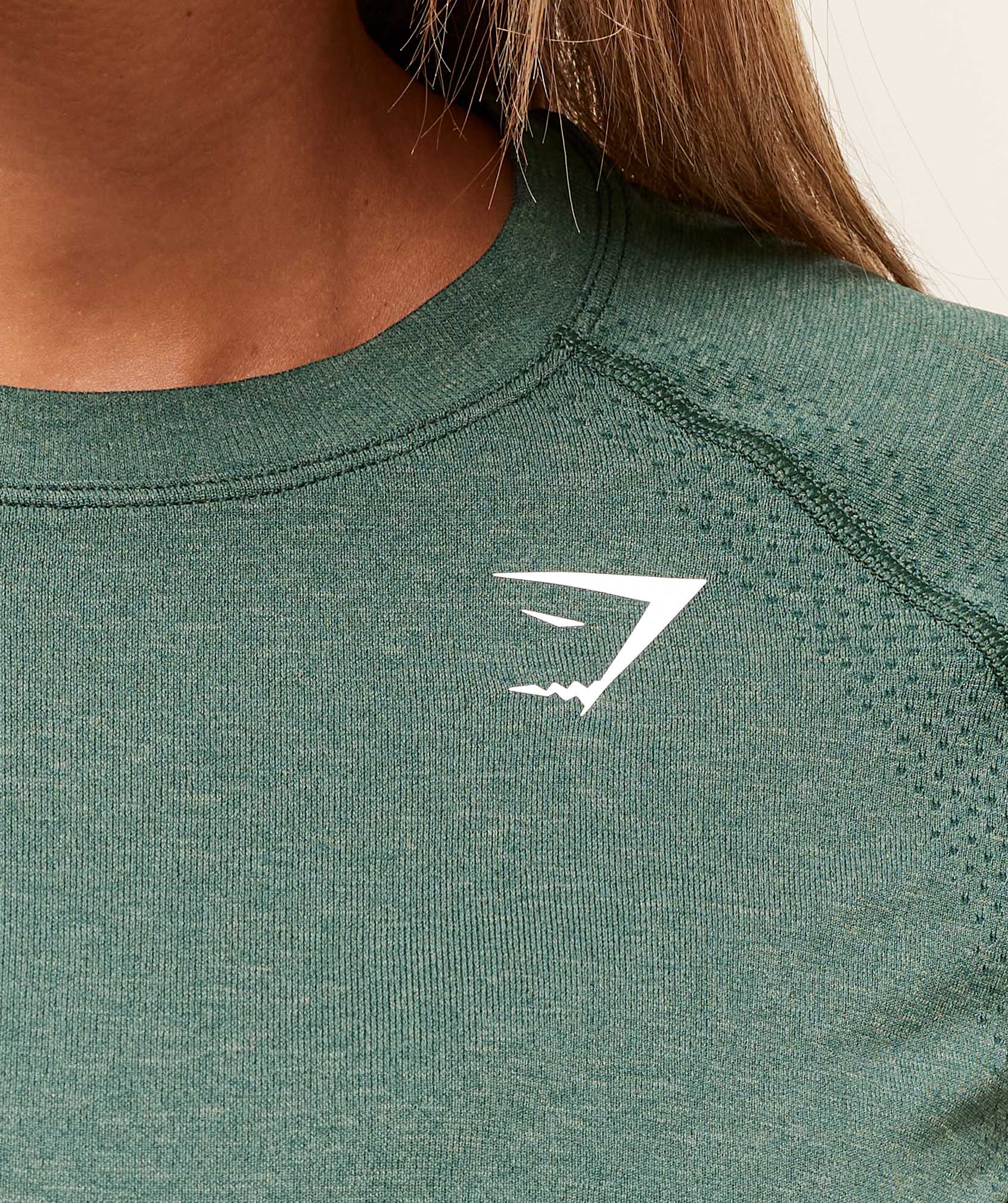 Vital Seamless 2.0 Light T-Shirt - Obsidian Green Marl — imagem 5