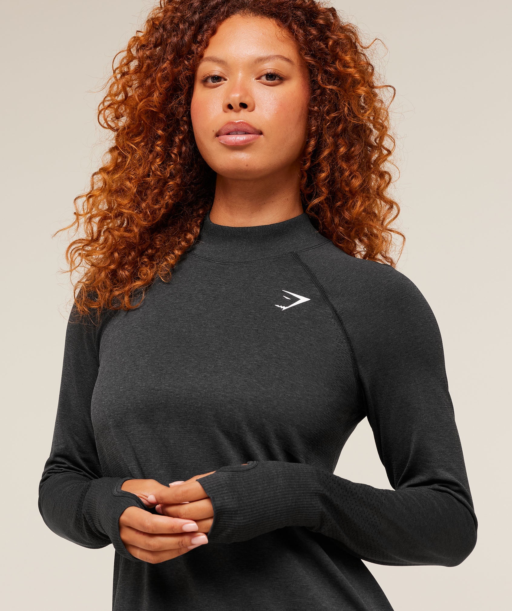 Vital Long Line Top - Black Marl — imagem 5
