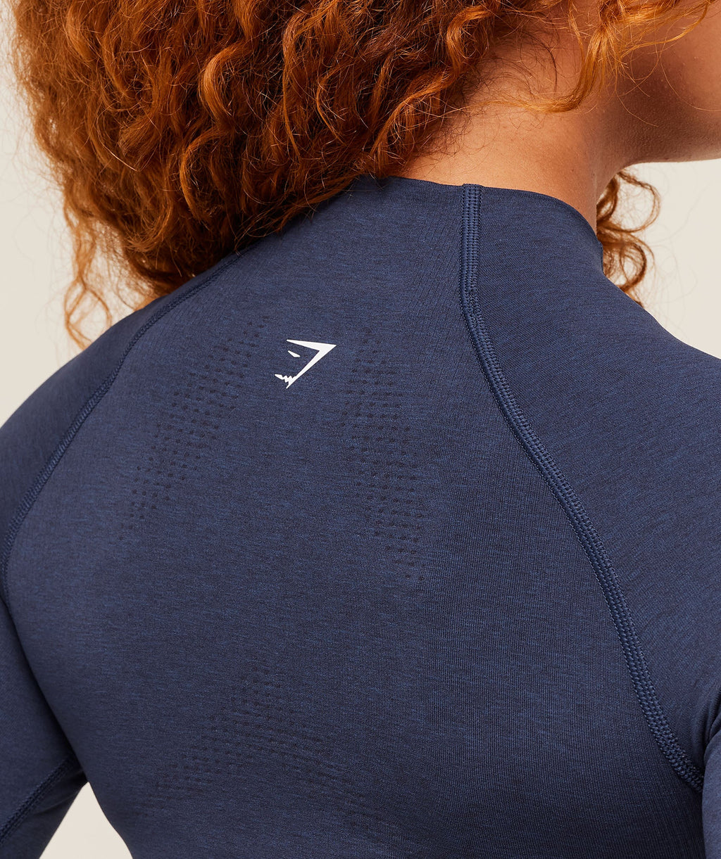 Vital Seamless Midi Zip 2.0 Pullover - Heavy Blue Marl — imagem 6