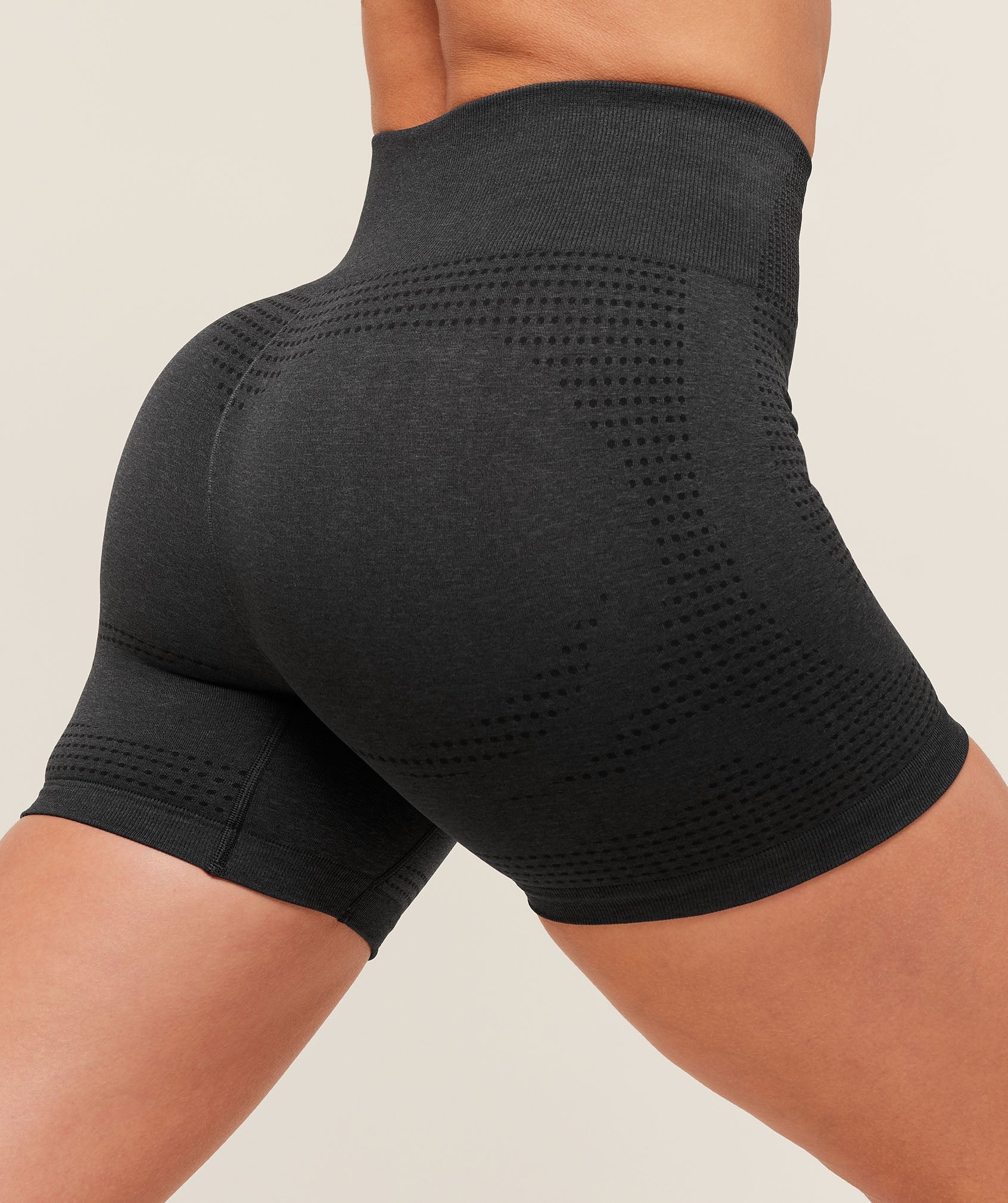 Vital Seamless Shorts - Black Marl — imagem 6