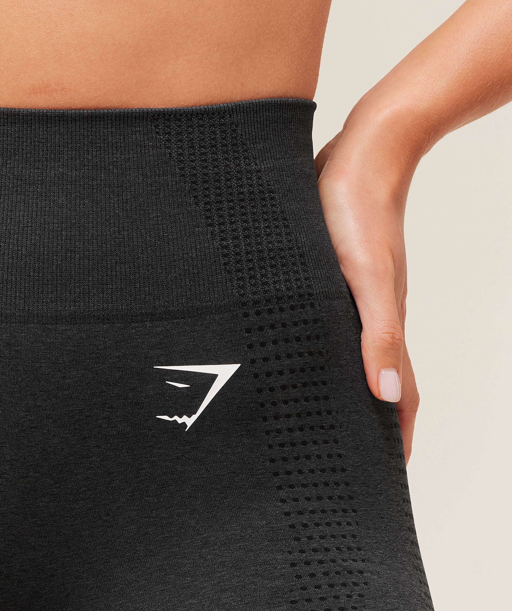 Vital Seamless Shorts - Black Marl — imagem 4