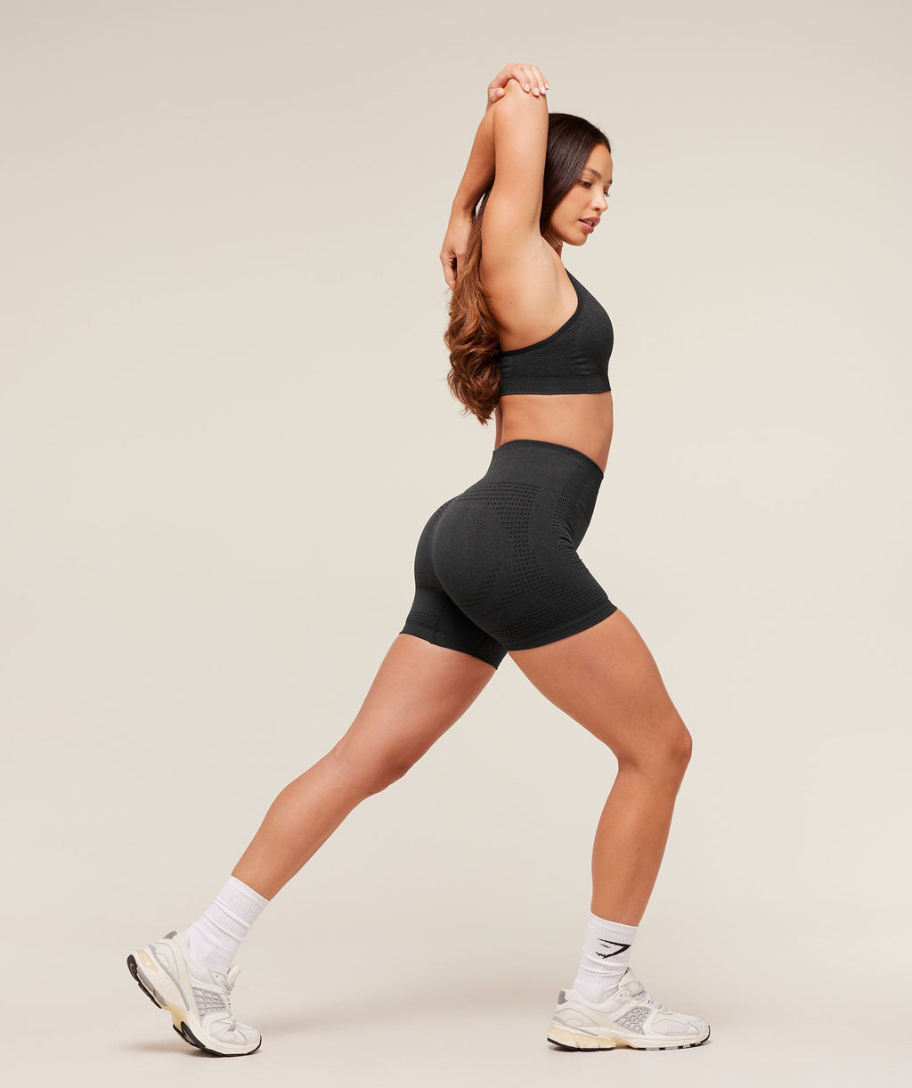 Vital Seamless Shorts - Black Marl — imagem 5