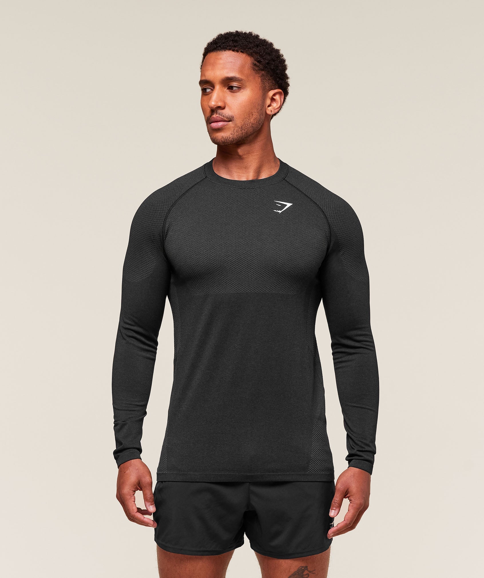 Vital Long Sleeve T-Shirt - Black/Silhouette Grey — imagem 1