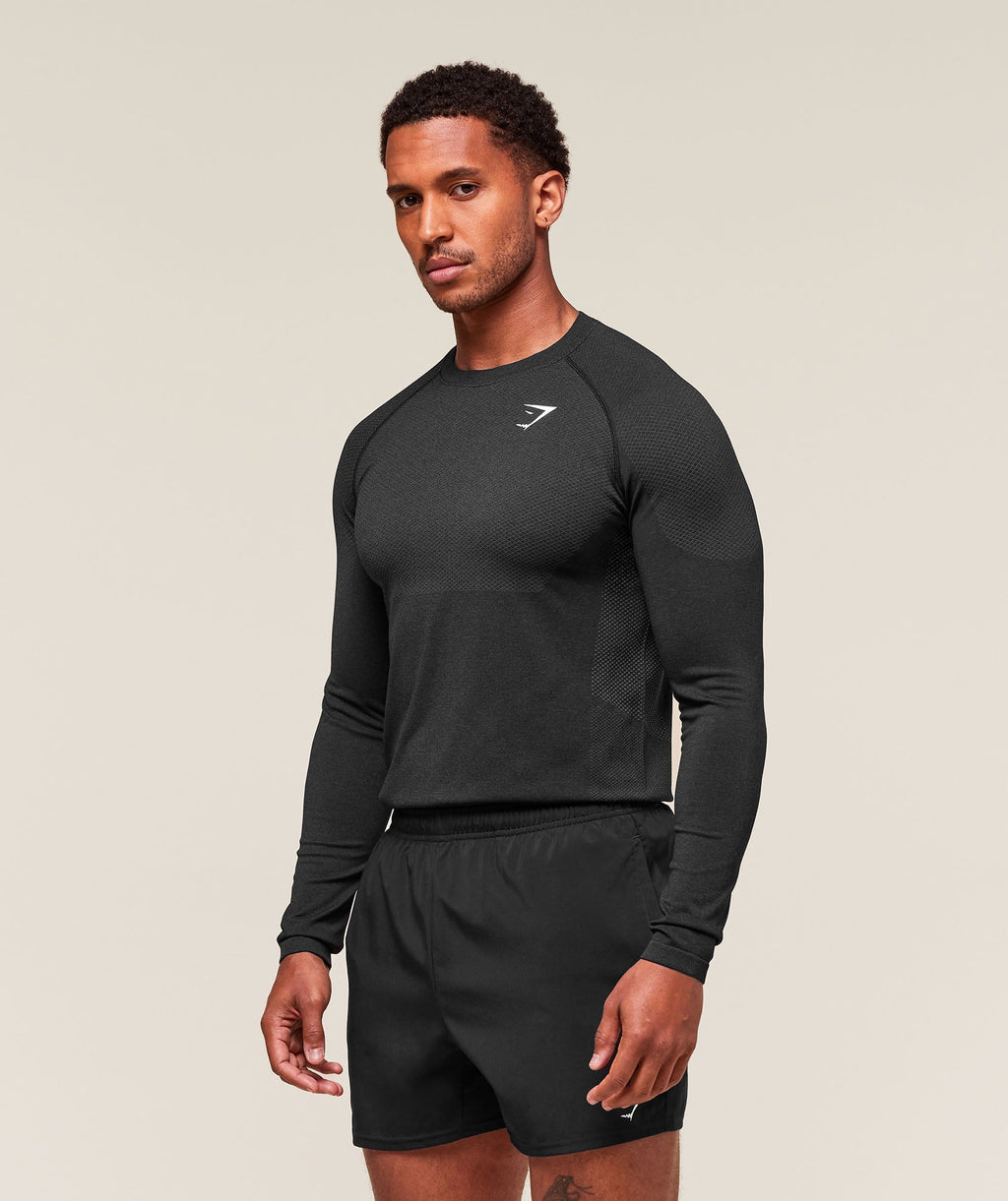 Vital Long Sleeve T-Shirt - Black/Silhouette Grey — imagem 3