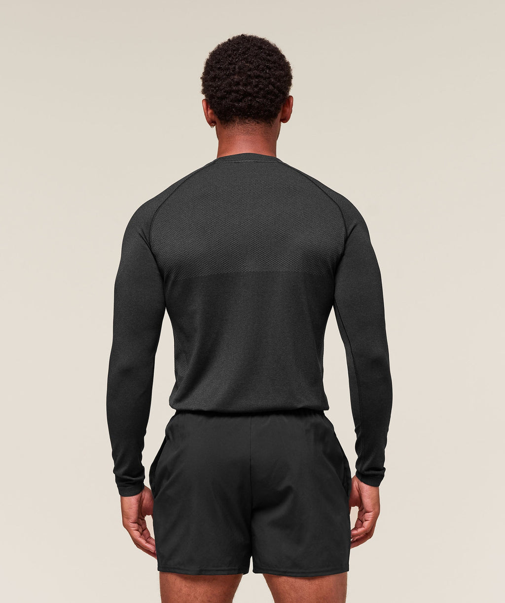 Vital Long Sleeve T-Shirt - Black/Silhouette Grey — imagem 2