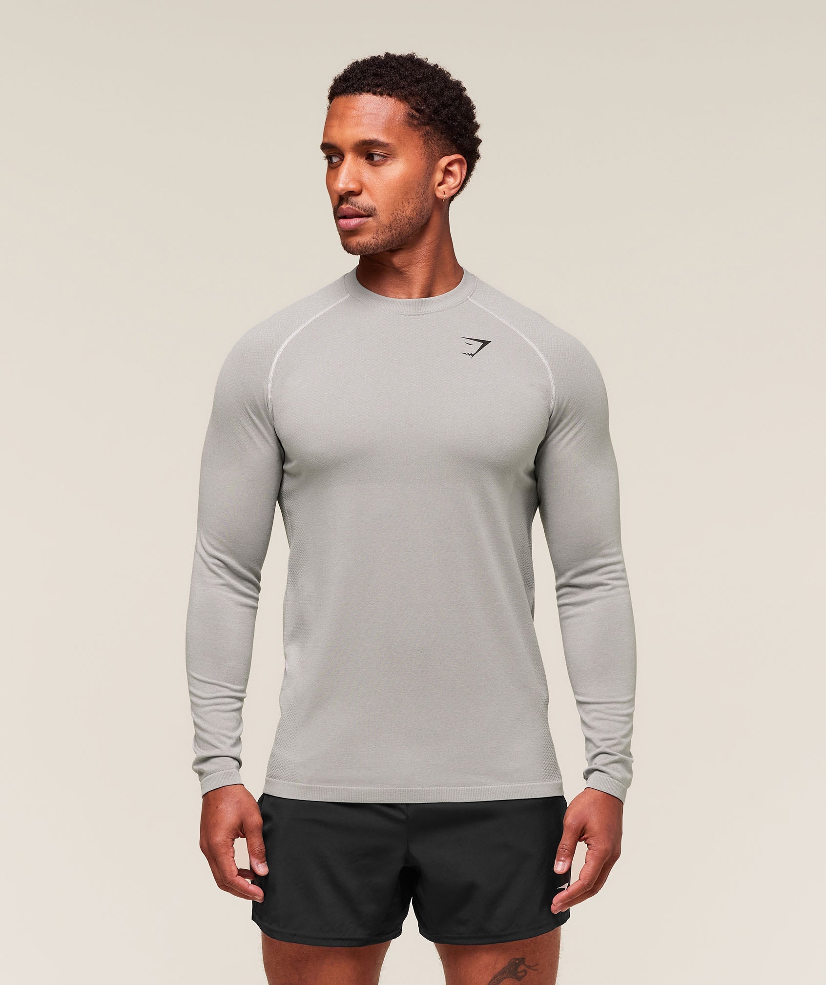 Vital Long Sleeve T-Shirt - Light Grey/Smokey Grey — imagem 1