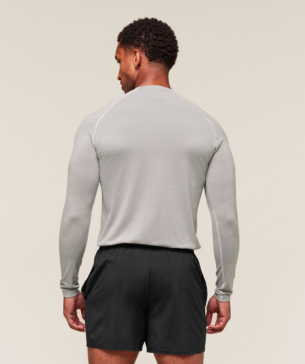 Vital Long Sleeve T-Shirt - Light Grey/Smokey Grey — imagem 2