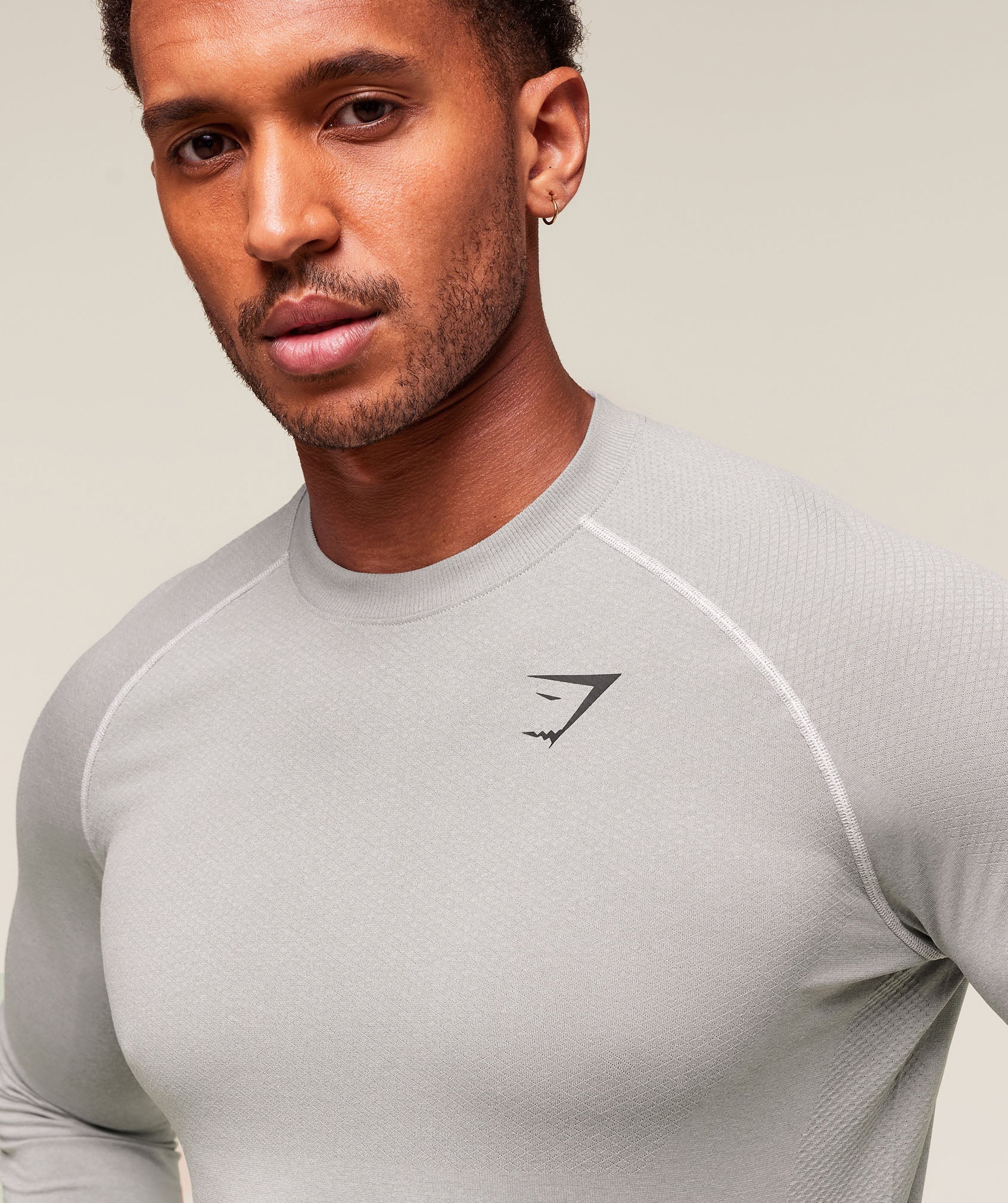 Vital Long Sleeve T-Shirt - Light Grey/Smokey Grey — imagem 4