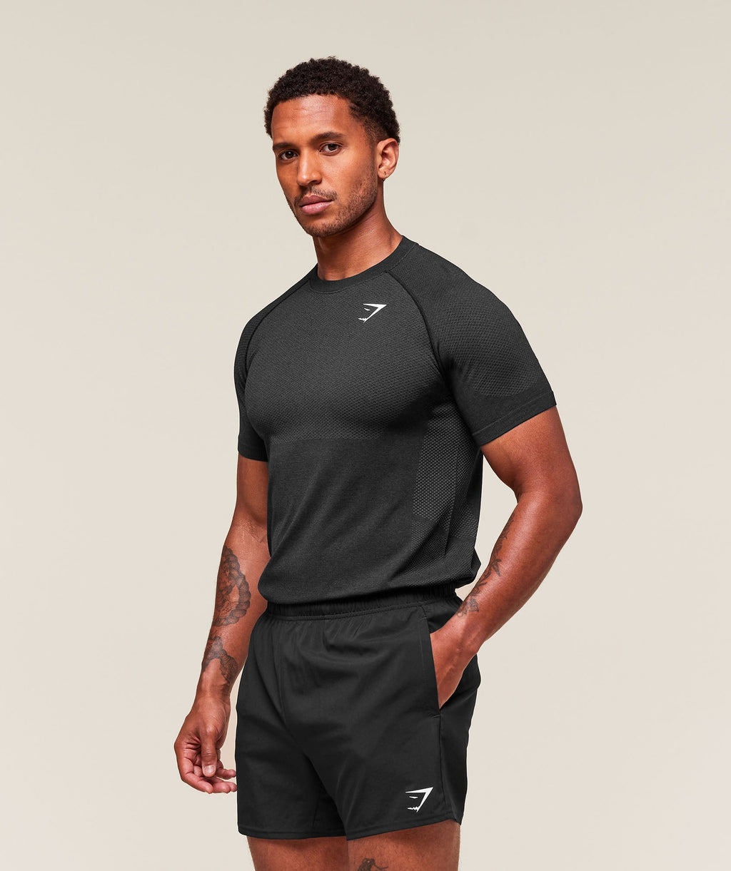 Vital Seamless T-Shirt - Black/Silhouette Grey — imagem 3