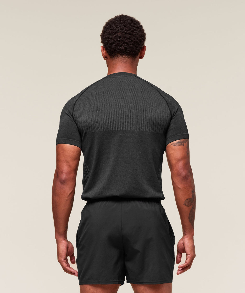 Vital Seamless T-Shirt - Black/Silhouette Grey — imagem 2