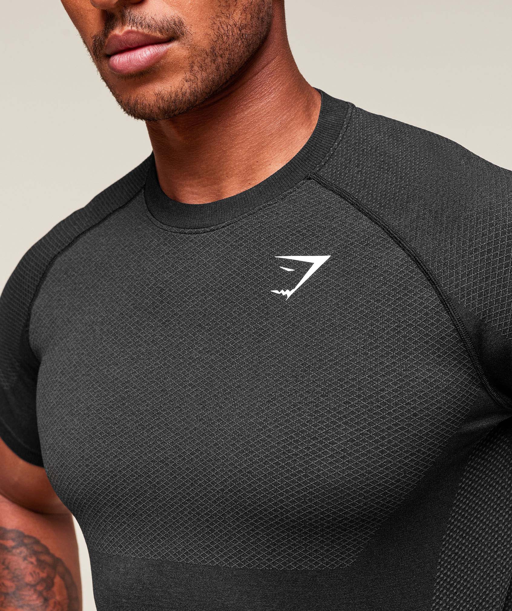 Vital Seamless T-Shirt - Black/Silhouette Grey — imagem 4