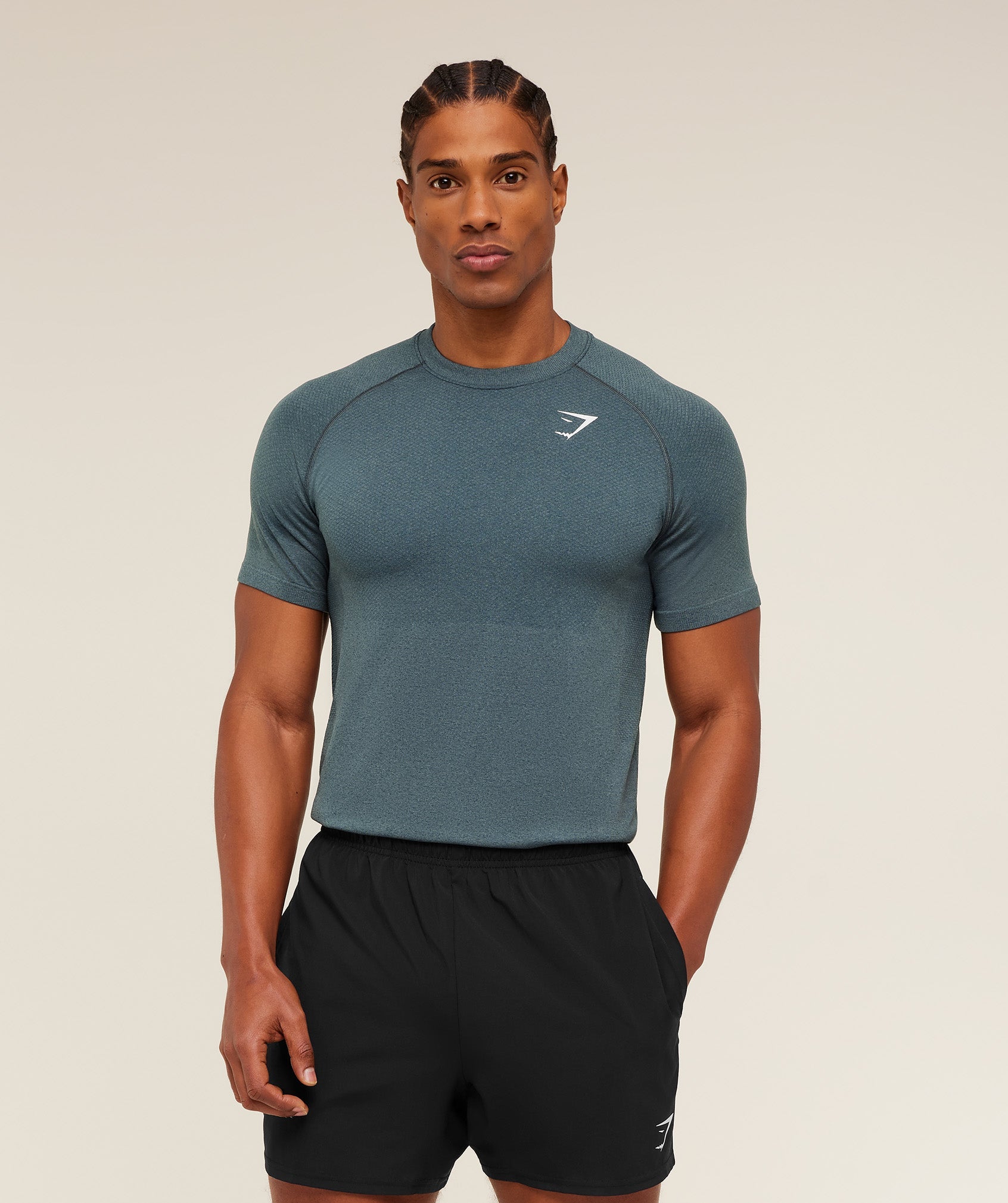 Vital Seamless T-Shirt - Iron Blue /  Stealth Blue — imagem 1