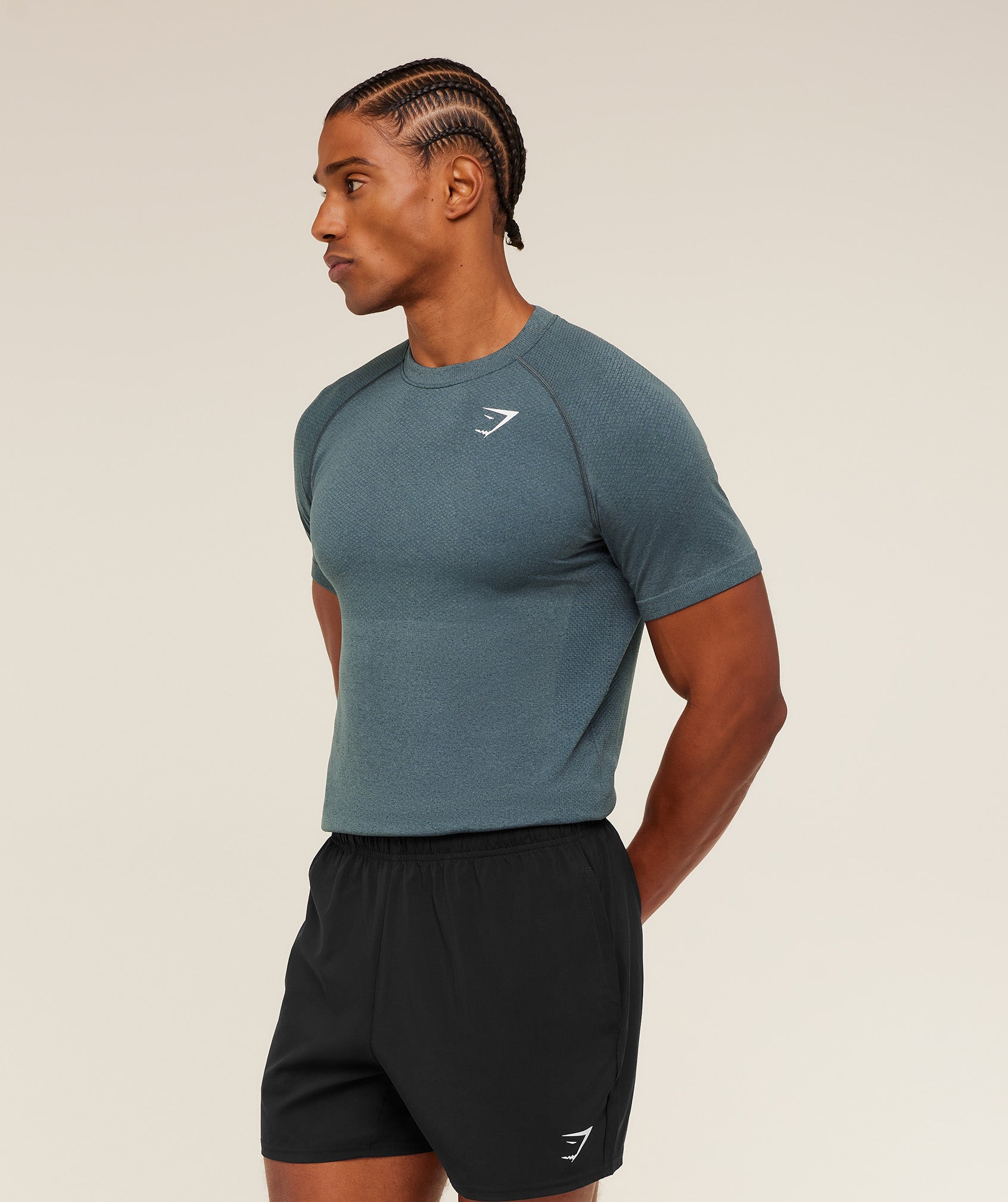Vital Seamless T-Shirt - Iron Blue /  Stealth Blue — imagem 3