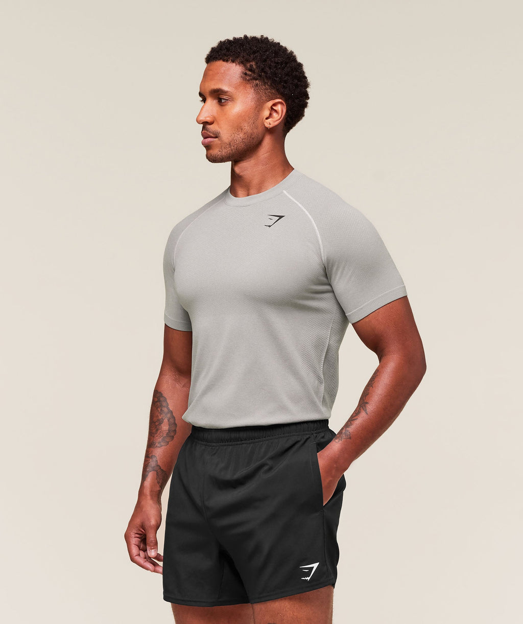 Vital Seamless T-Shirt - Light Grey/Smokey Grey — imagem 3