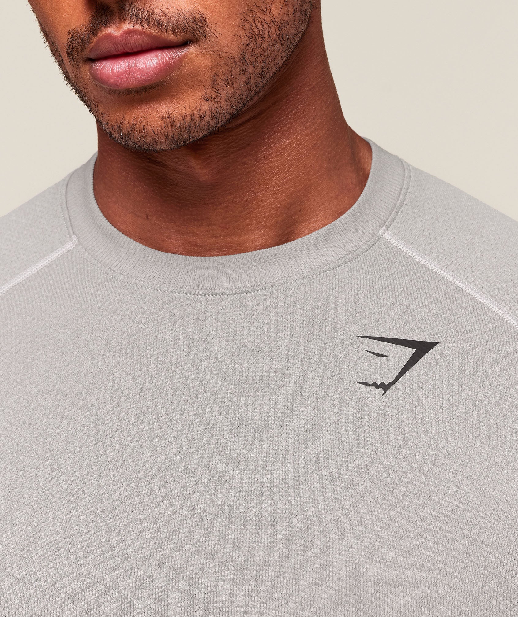 Vital Seamless T-Shirt - Light Grey/Smokey Grey — imagem 4