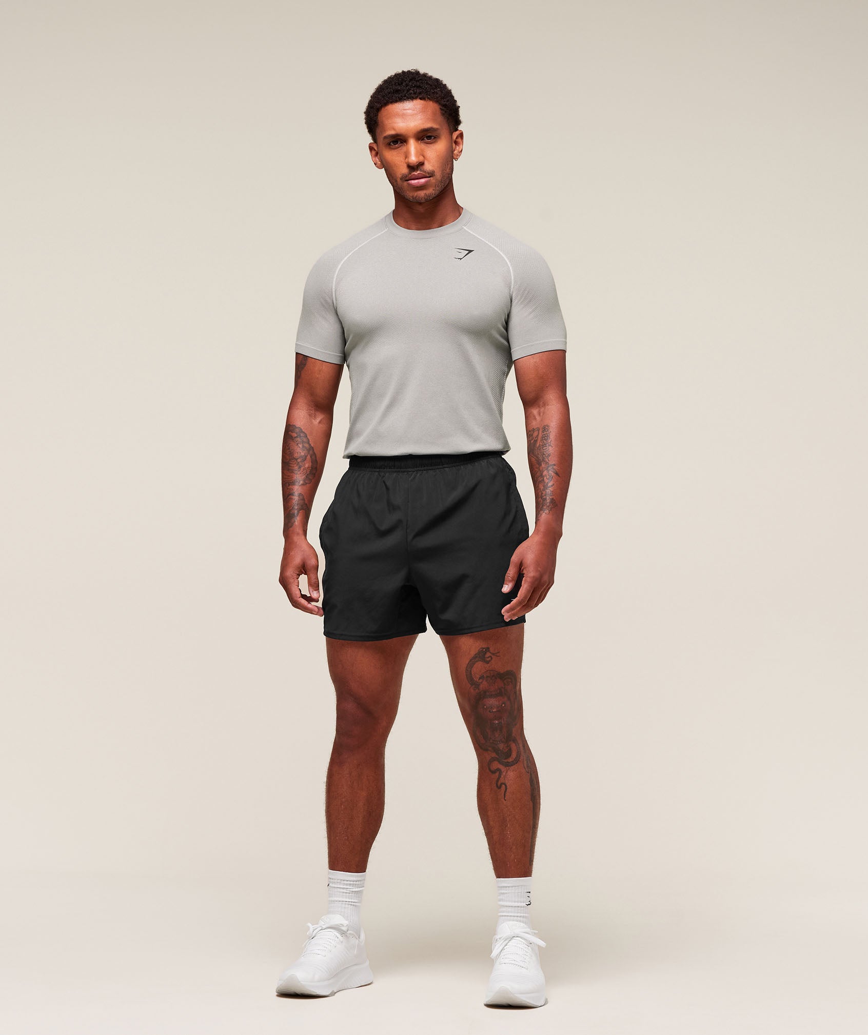 Vital Seamless T-Shirt - Light Grey/Smokey Grey — imagem 5