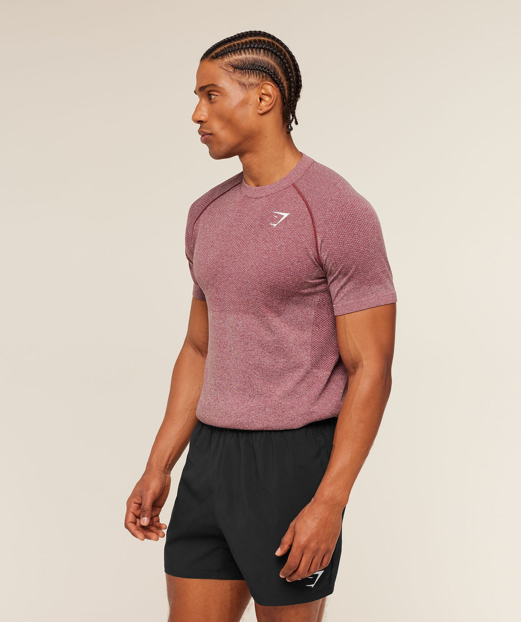Vital Seamless T-Shirt - White/Port — imagem 3