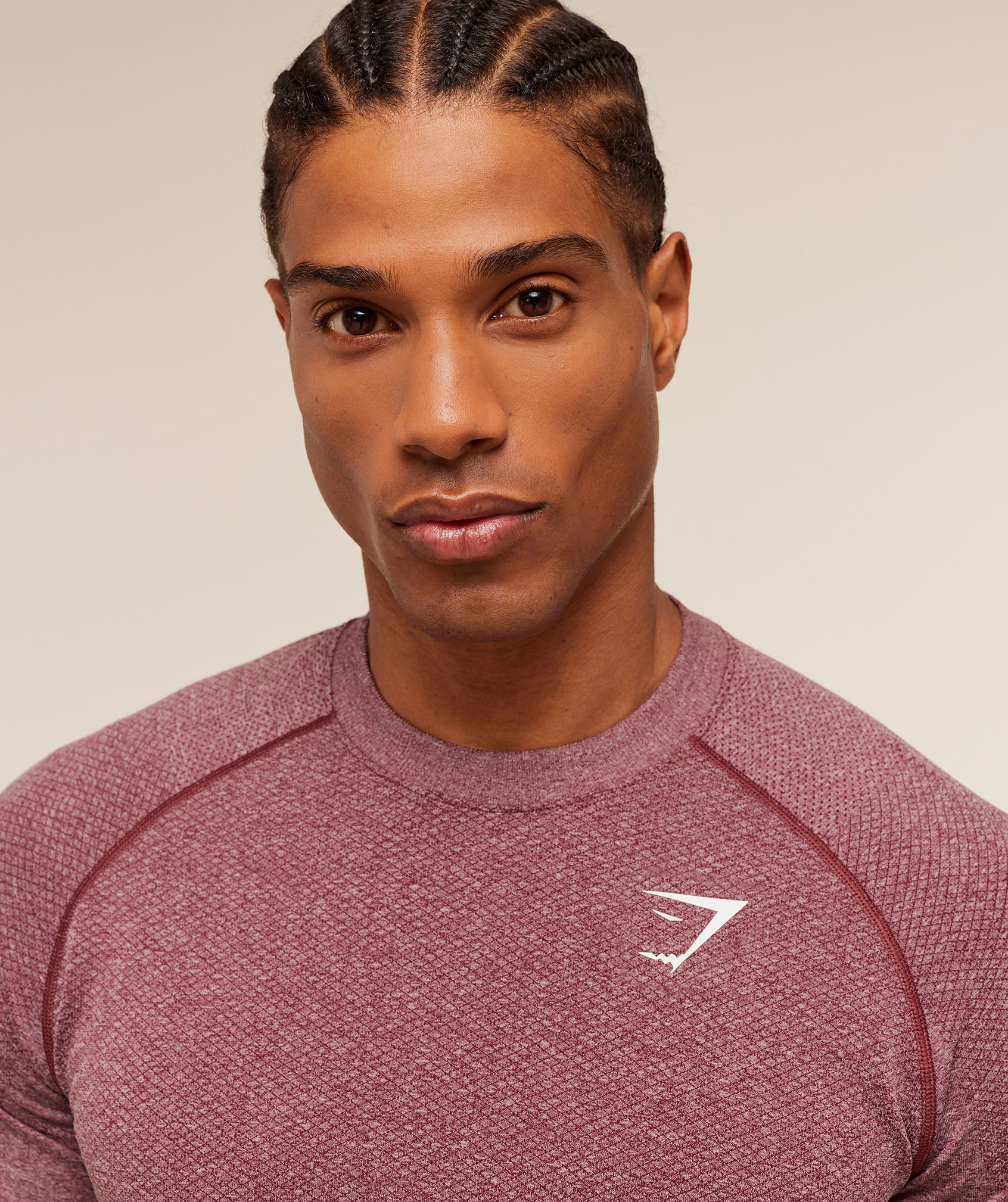 Vital Seamless T-Shirt - White/Port — imagem 6