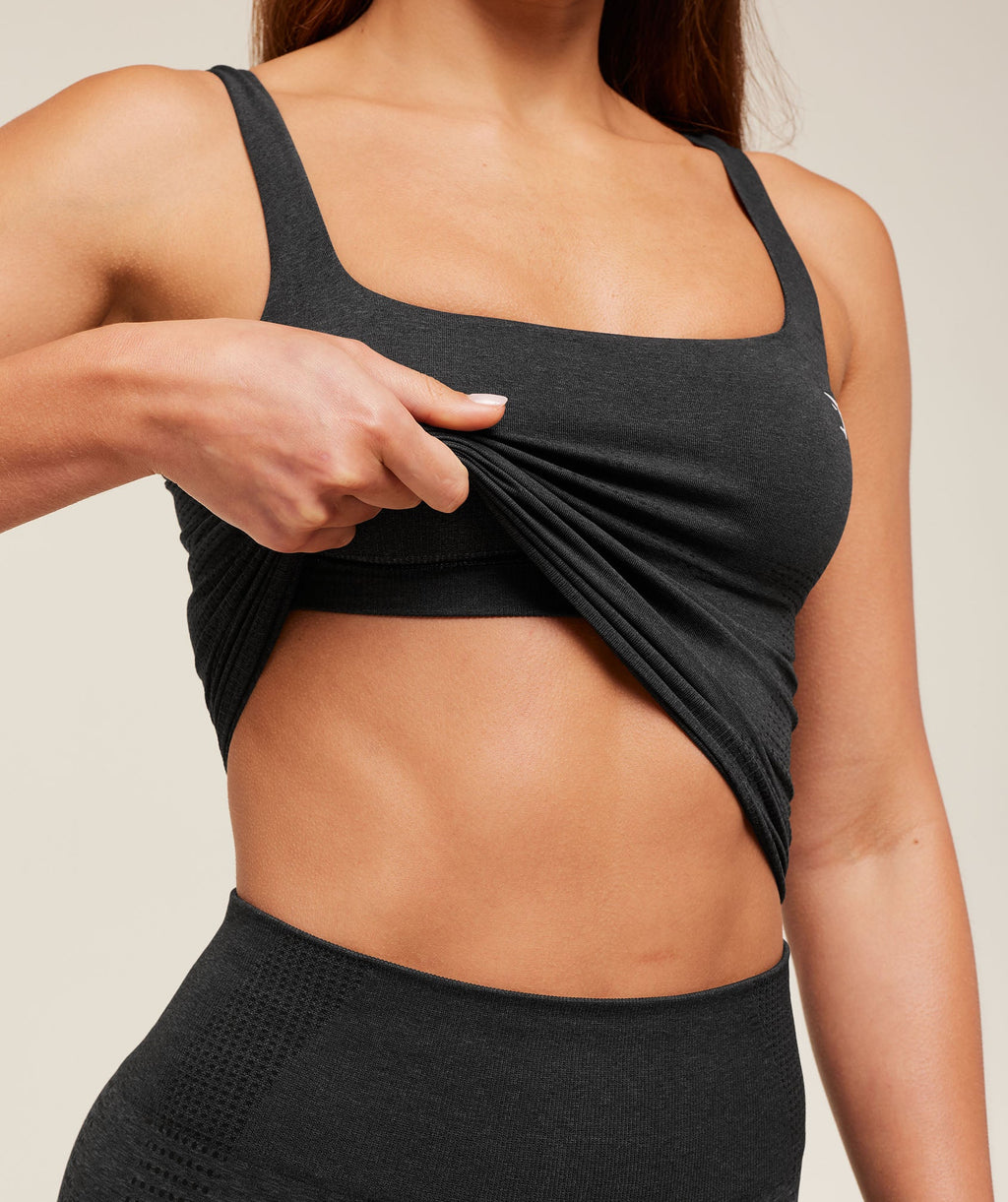 Vital Tank With Shelf - Black Marl — imagem 3