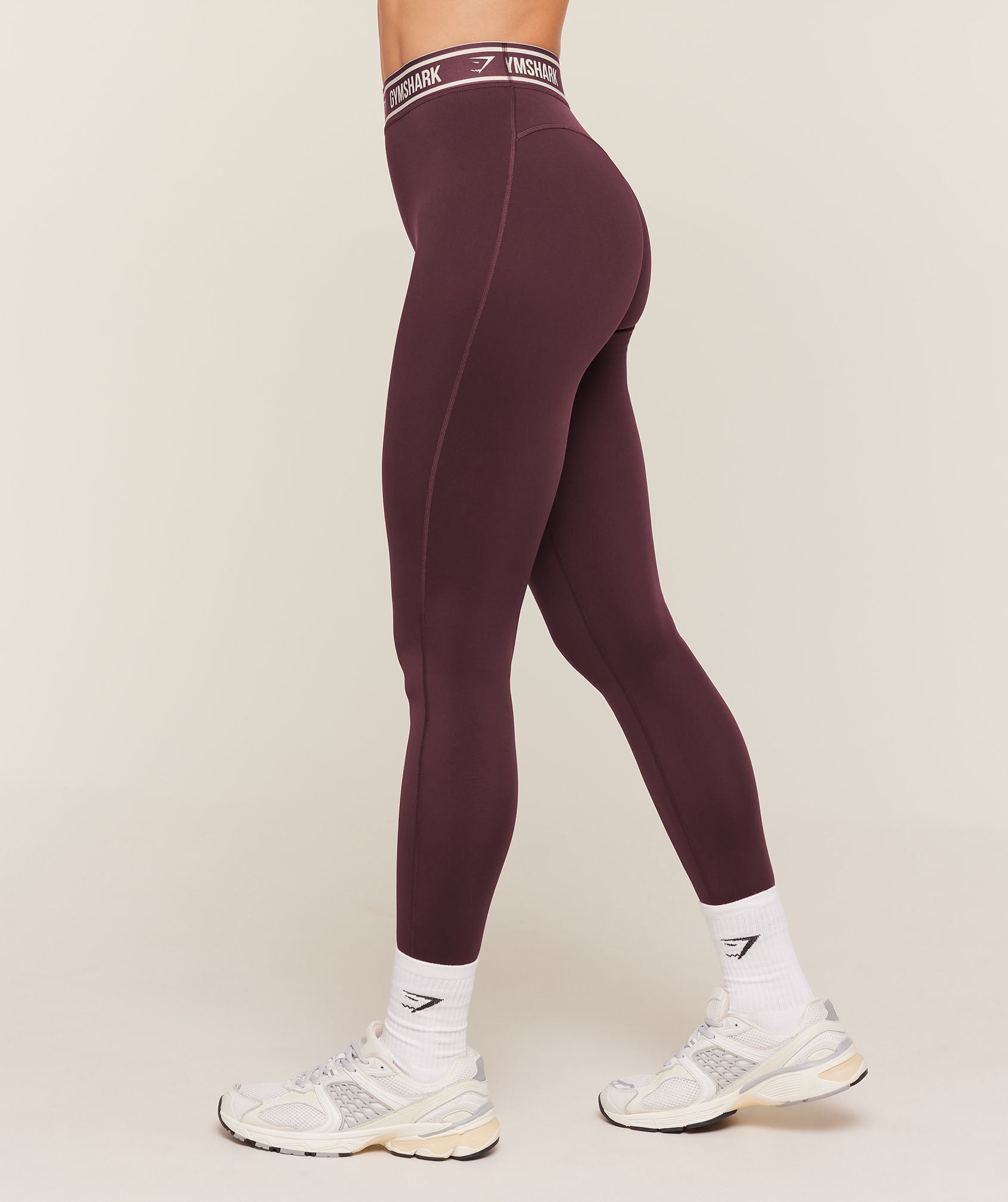 Waistband Logo Leggings - Cherry Purple — imagem 3