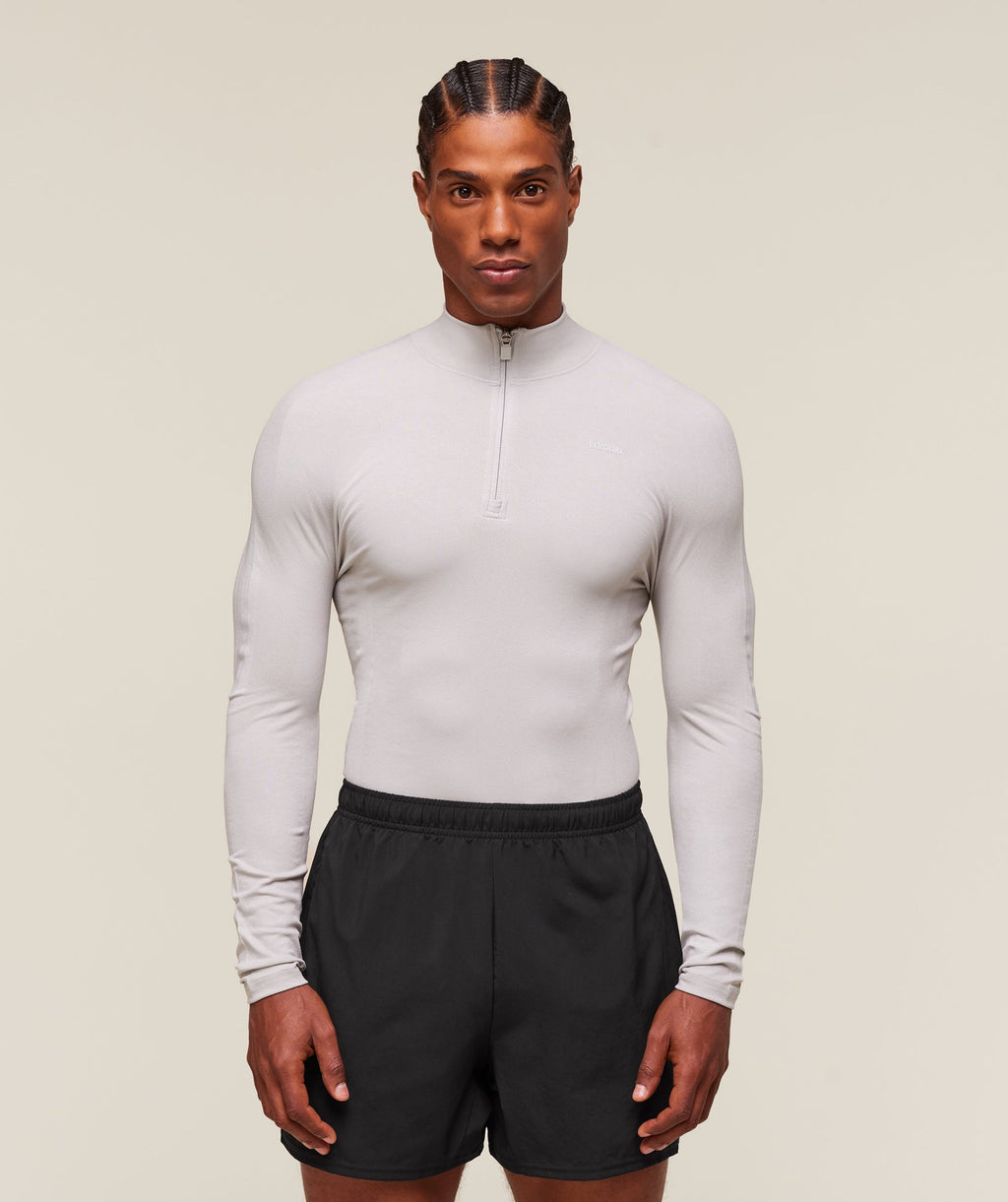 everywear Warp Knit 1/4 Zip - Tame Grey — imagem 1