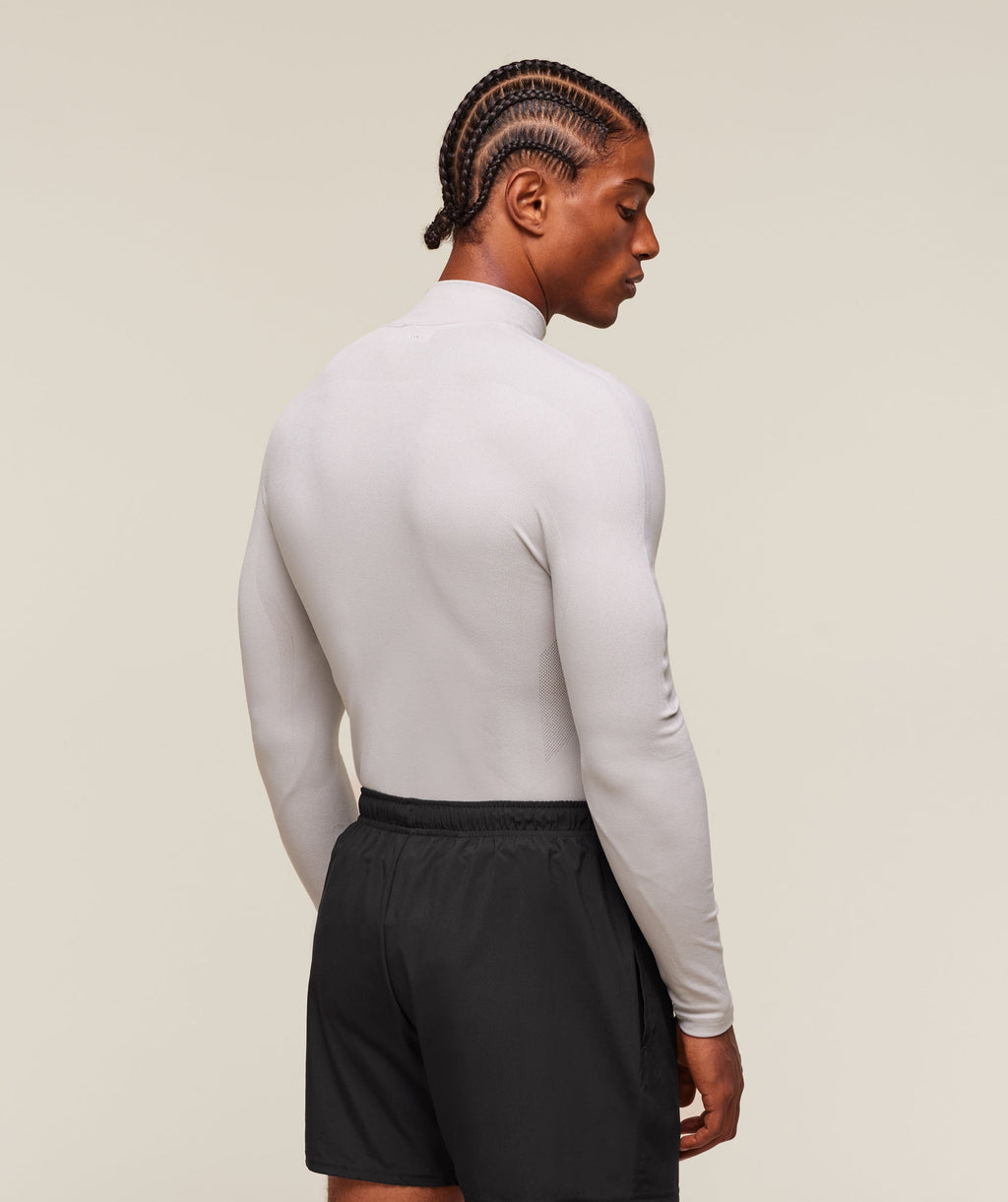 everywear Warp Knit 1/4 Zip - Tame Grey — imagem 2