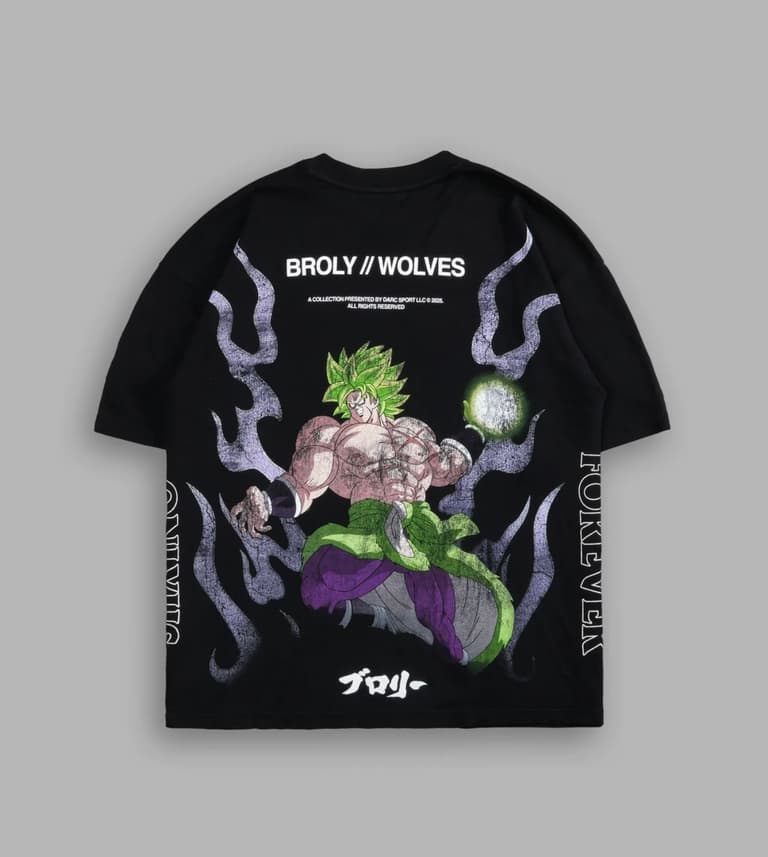 Camiseta Darc Sport BROLY // WOLVES PREMIUM OVERSIZED TEE - BLACK