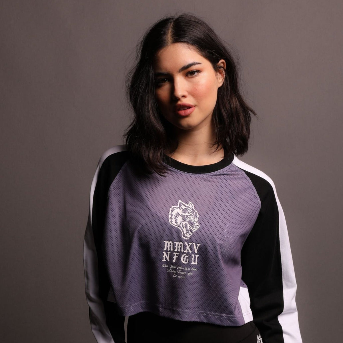 She Mori MMXV (Cropped) Racing Jersey in Vintage Plum/White - imagem 1